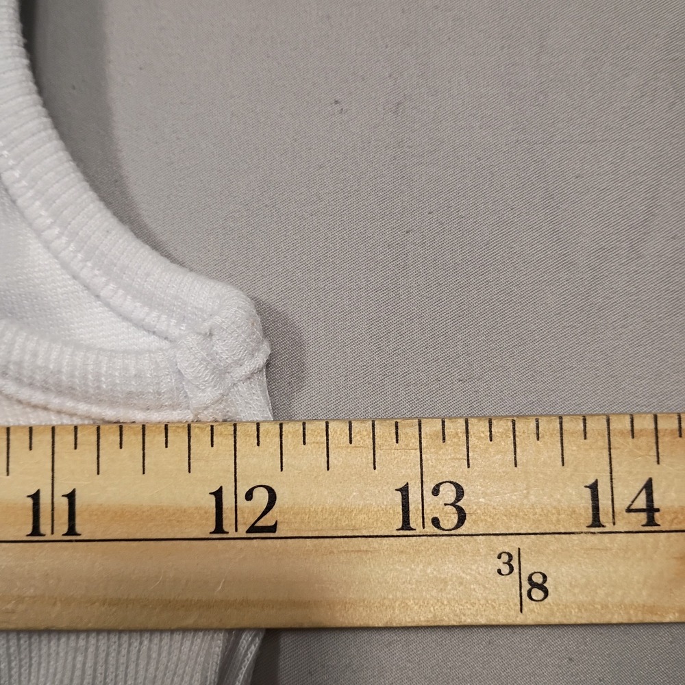 Steve Madden Bodycon Dress Womens S Underwire Bust Ribbed White Mini S3376 - Picture 6 of 7